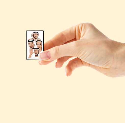 oh, Wanted Studio Brooch - Sheikh Khalifa bin Zayed Al Nahyan 02, Metal